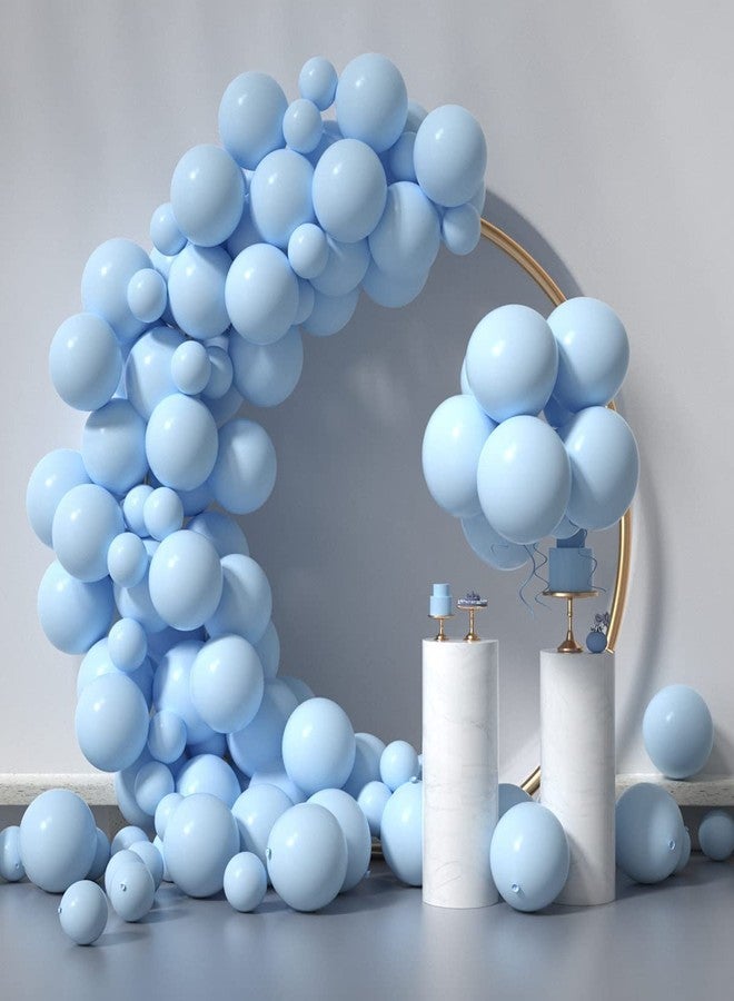 atorakushon Sky Blue Colour Pastel Latex Party Balloons 10 Inches for Home Decoration Happy Birthday Party Supplies Wedding Anniversary Office Party Purpose Pack of 50 - Image 4